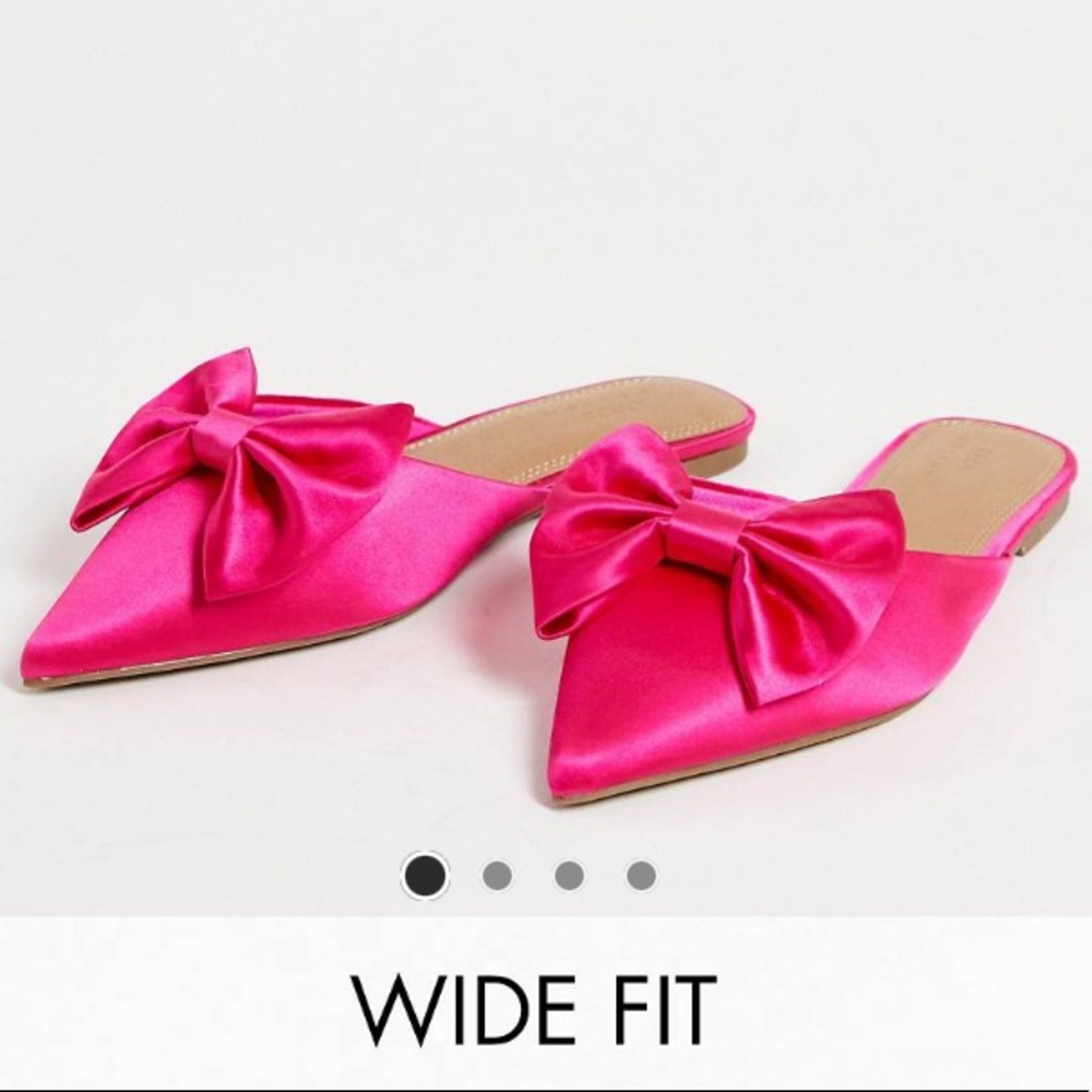 ASOS Design Hot Pink Mules